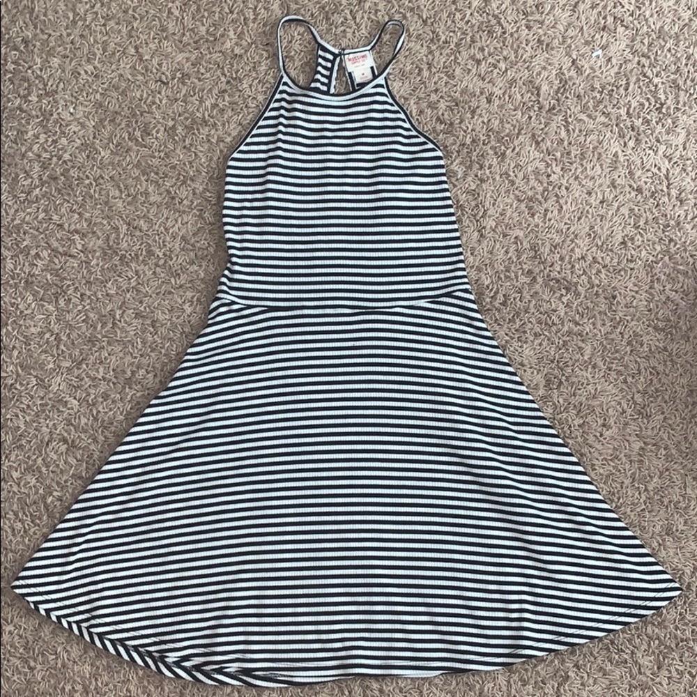 Black and White striped dress
